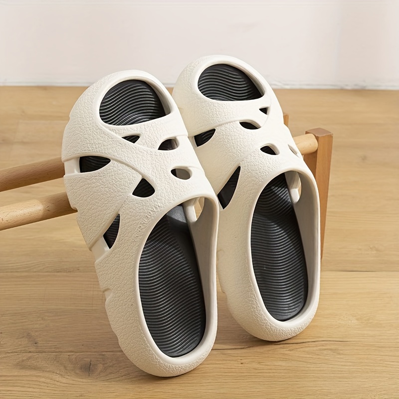 trendy comfortable open toe slippers for boys breathable non slip soft sole slippers for indoor outdoor beach details 0