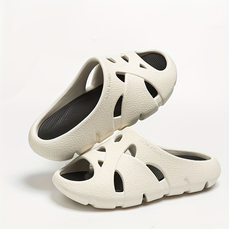 trendy comfortable open toe slippers for boys breathable non slip soft sole slippers for indoor outdoor beach details 3