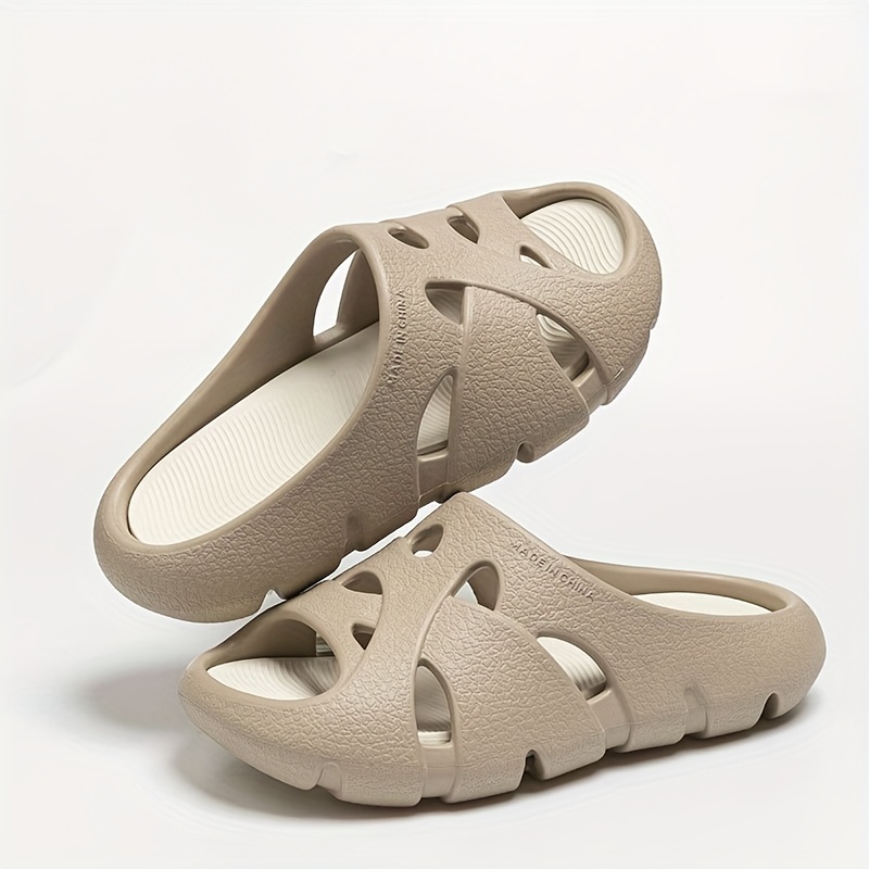 trendy comfortable open toe slippers for boys breathable non slip soft sole slippers for indoor outdoor beach details 4