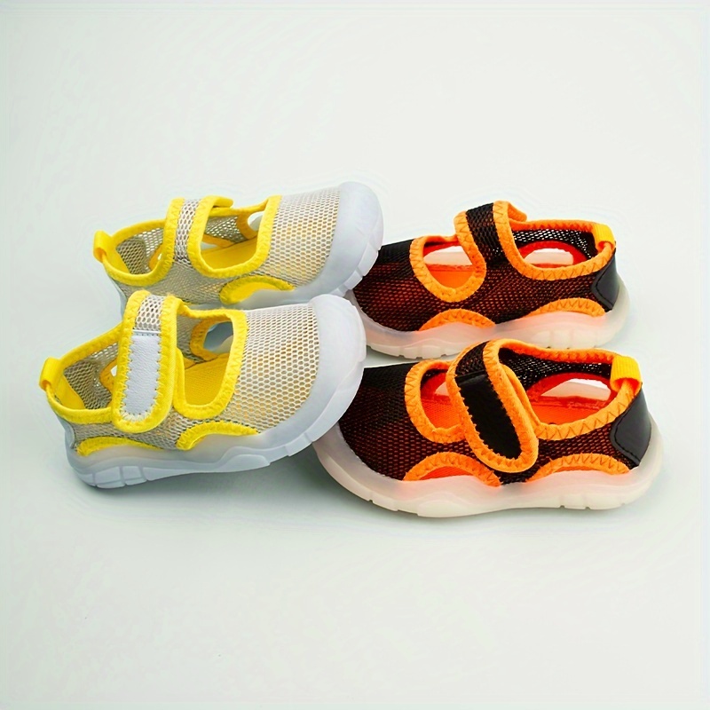 strap kids mesh sneakers low top breathable and details 1