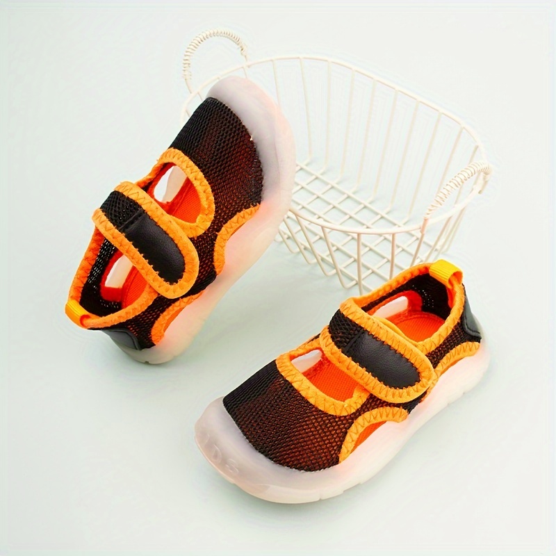 strap kids mesh sneakers low top breathable and details 3