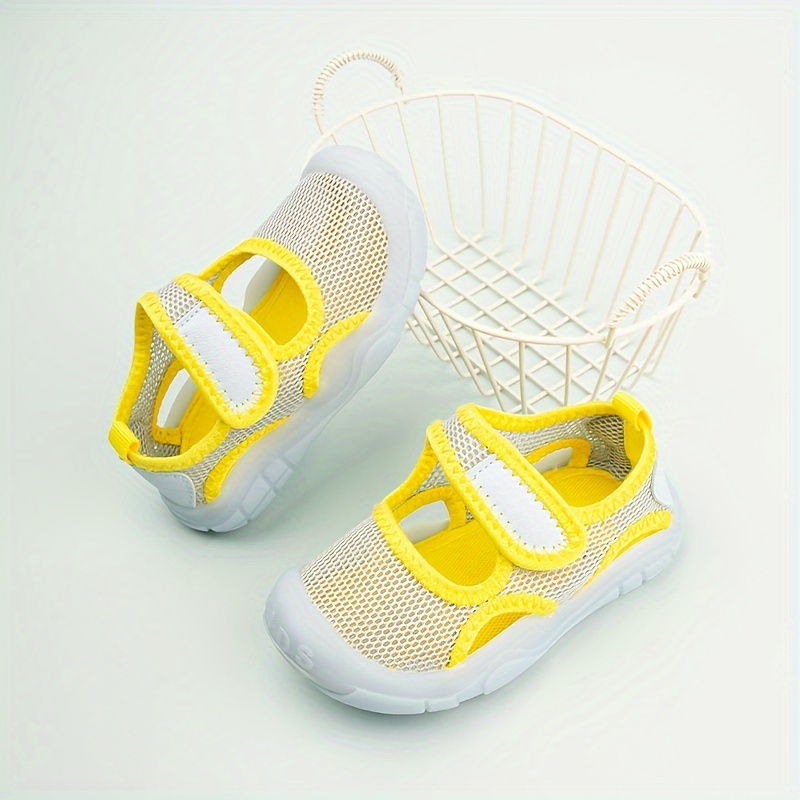 strap kids mesh sneakers low top breathable and details 4