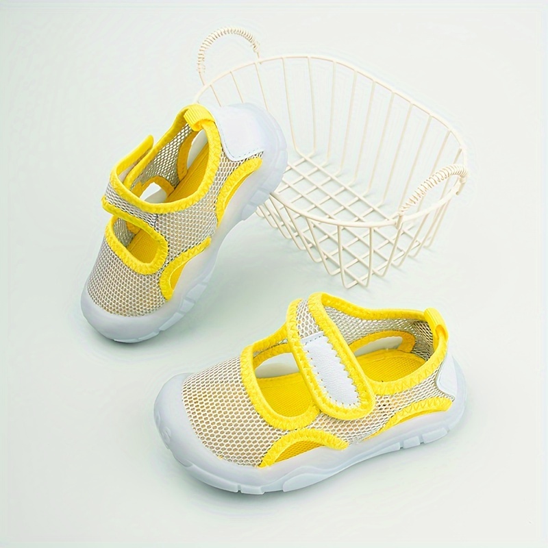 strap kids mesh sneakers low top breathable and details 5